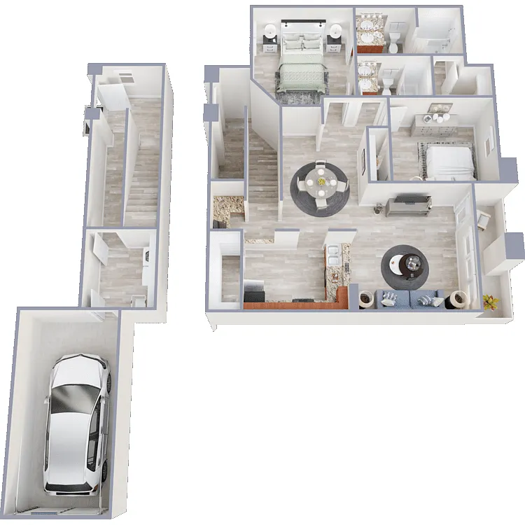 Floor plan Via Venizia with Attached Garage included