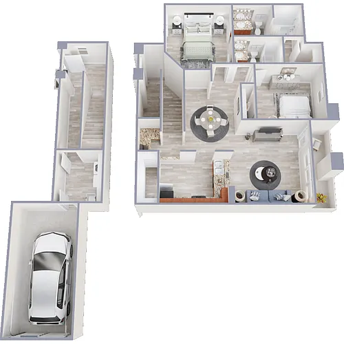 Floor plan Via Venizia with Attached Garage included
