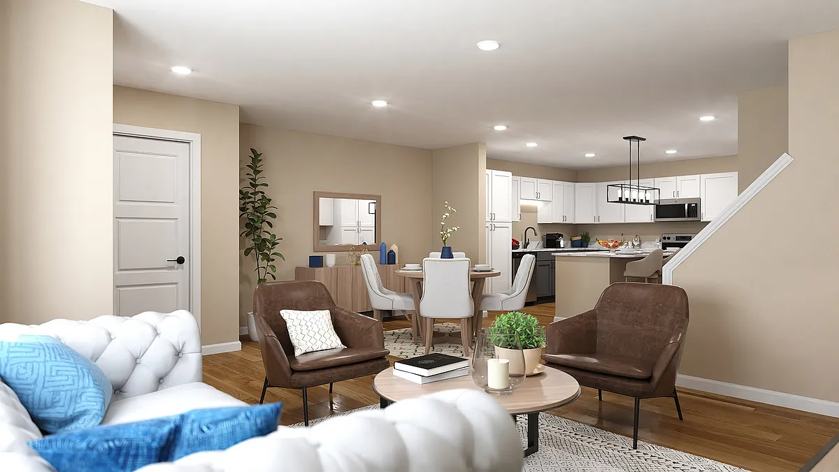 Terrapin Run Living Room - Terrapin Run Townhomes