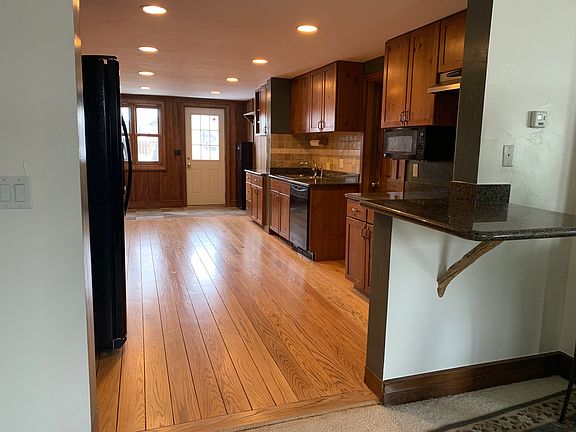 Refinished oak kitchen floor