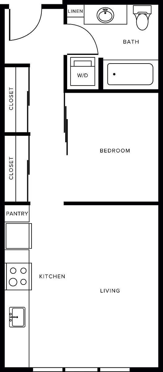 Floor plan A3- One Bedroom