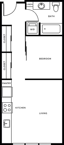 Floor plan A3- One Bedroom