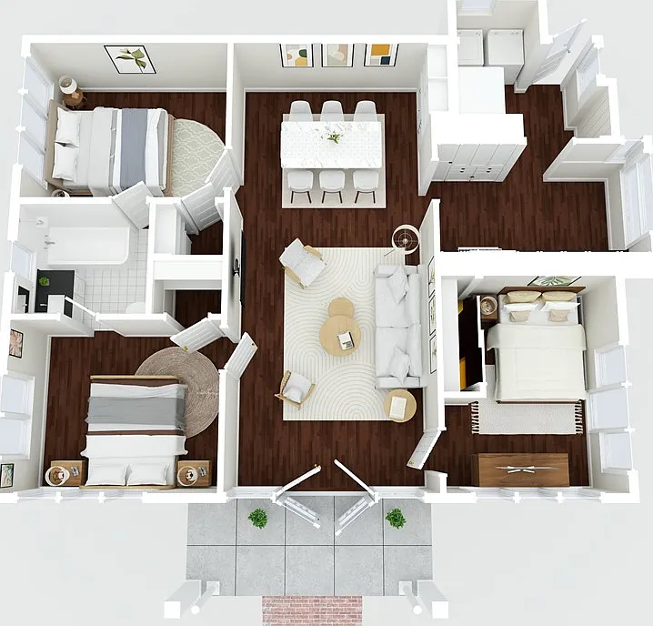 3 bed, 1317 sqft, $3,700 — Photo 3