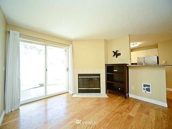 Real wood fireplace!