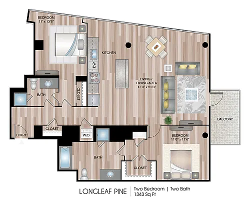Floor plan Longleaf Pine