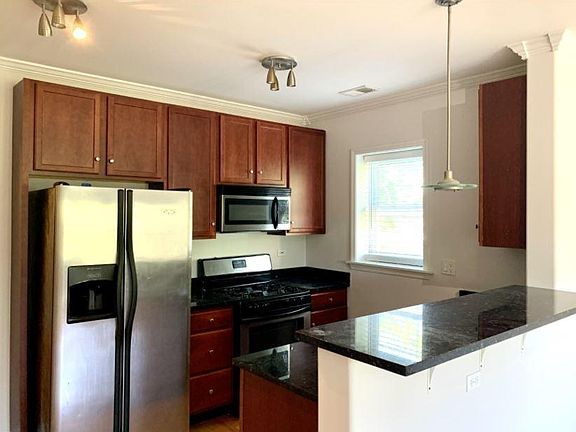 Updated kitchen with stainless steel appliances