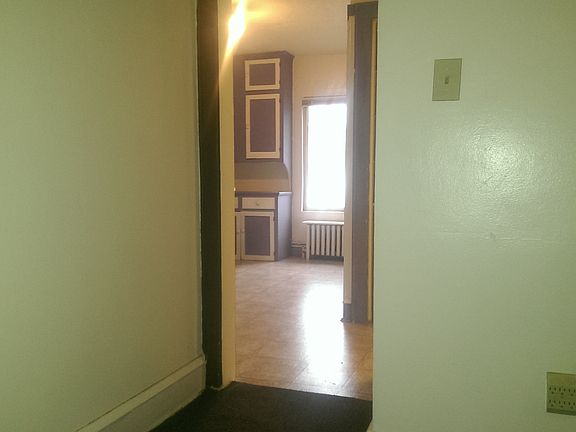 Living room view into kitchen