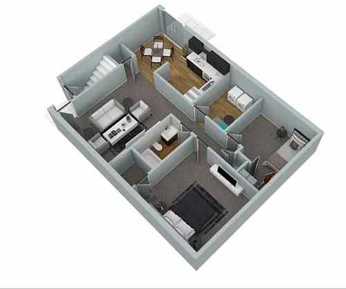 Floor plan Two Bedroom