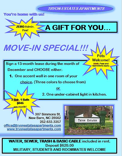 Move-in special brochure