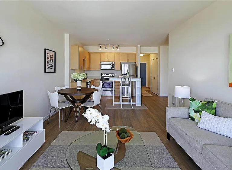 1 Bed + Alcove | Living to Kitchen Alt