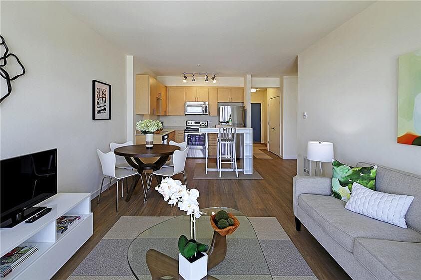 1 Bed + Alcove | Living to Kitchen Alt