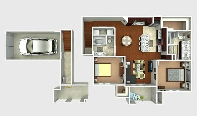 Floor plan B3G