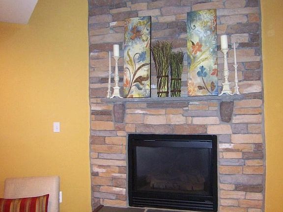 2-Story Stone Fireplace