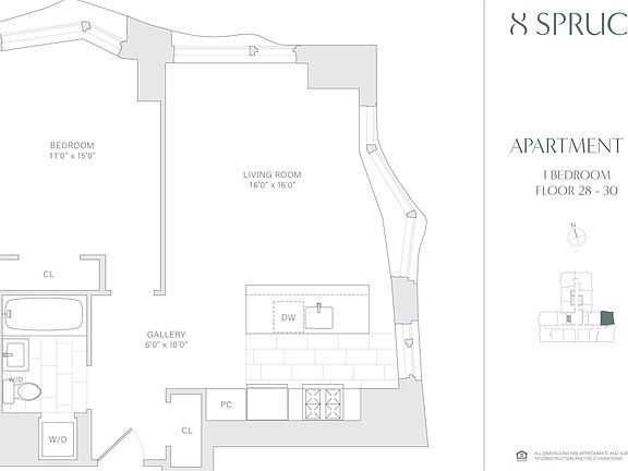2nd image of 8 Spruce St APT 30H
