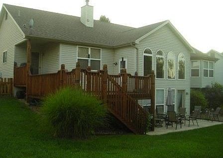 View from the large back yard