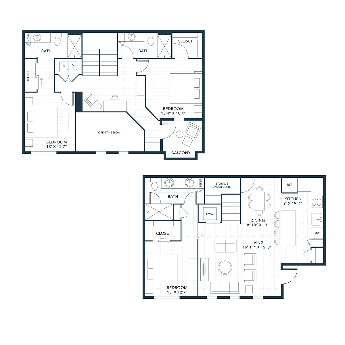 Floor plan C1 Townhome