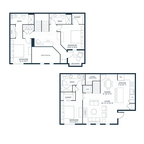 Floor plan C1 Townhome