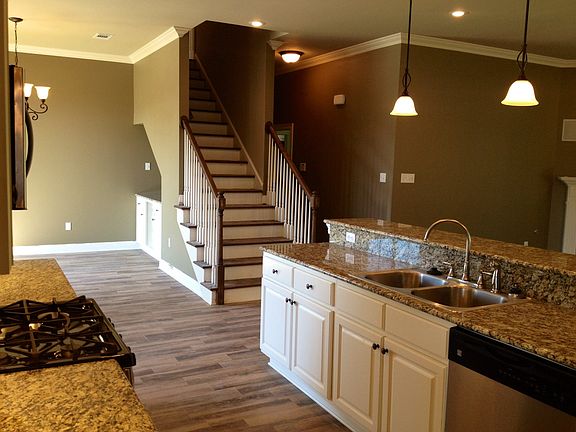 Stairs to bedroom/full bath