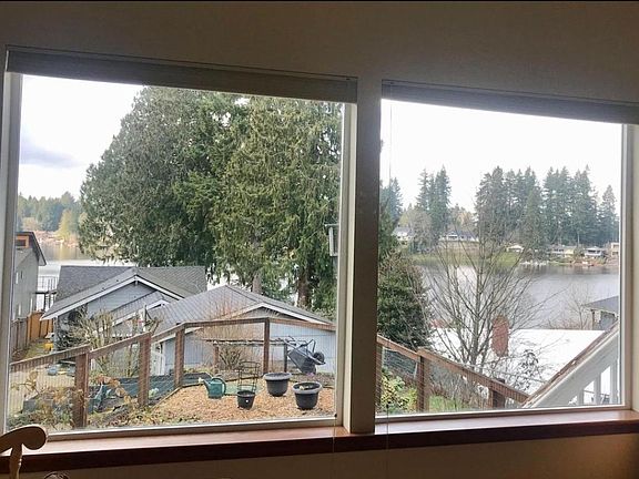View of hicks lake from living room window
