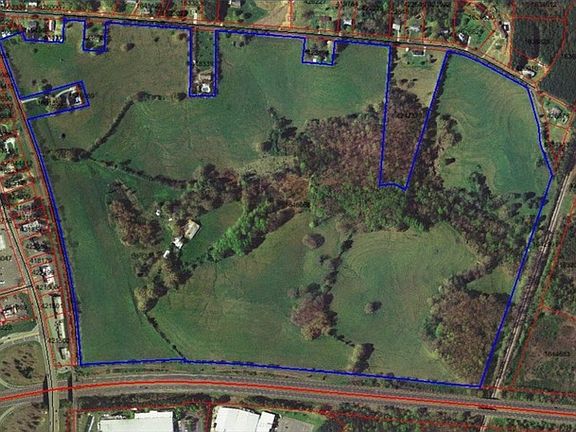 Aerial with property lines