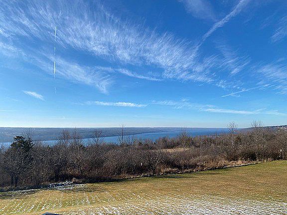 Back deck view in winter
