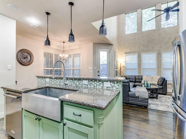 Kitchen and Living Room