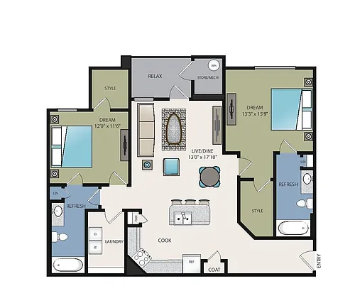 Floor plan B1