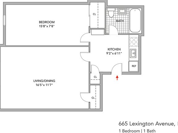 2nd image of 665 Lexington Ave APT C