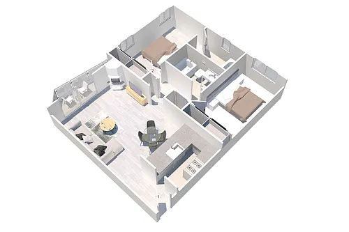 Floor plan Two Bedroom