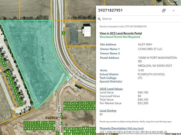 Lt1 KILEY WAY, Plymouth, WI 53073