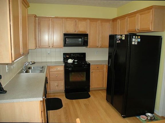 Kitchen with hardwoods