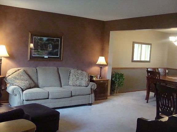 Main floor Living Room and Dining Room