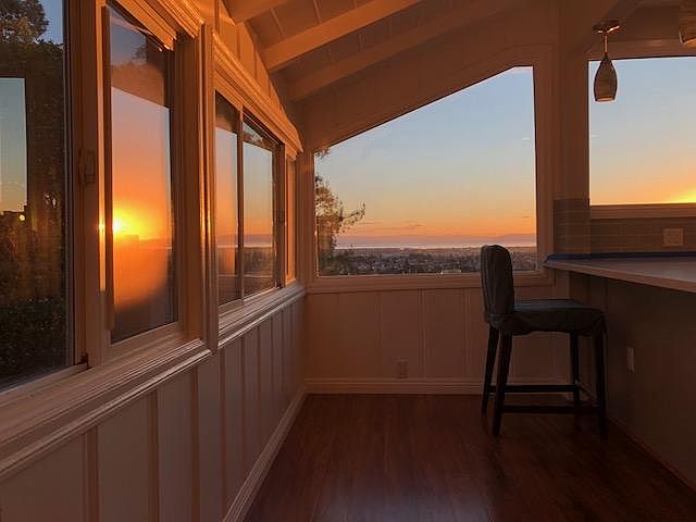 evening views from kitchen