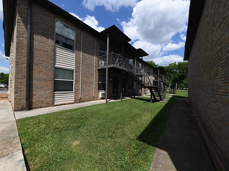 Exterior shot of the buildings