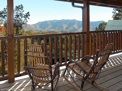 Amish rockers on deck