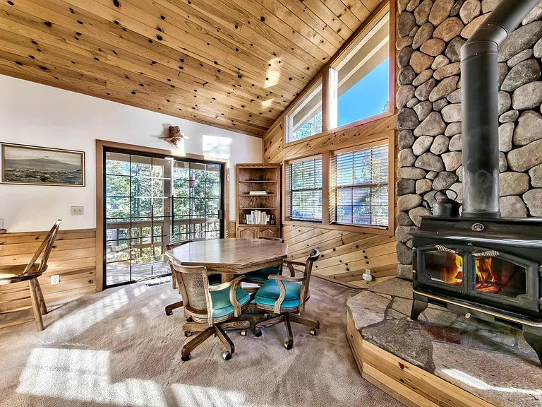 Breakfast nook and wrap around deck access.