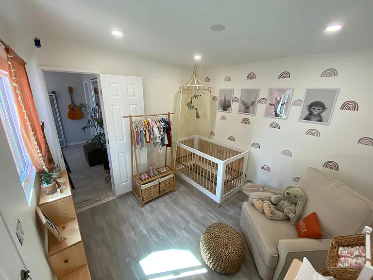 2nd bedroom used as a baby's room
