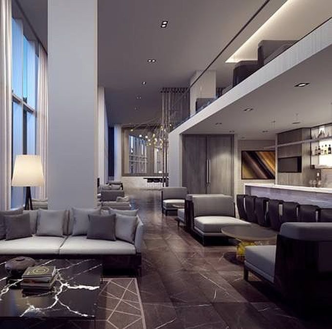 First floor lounge to entertain guests or host meetings