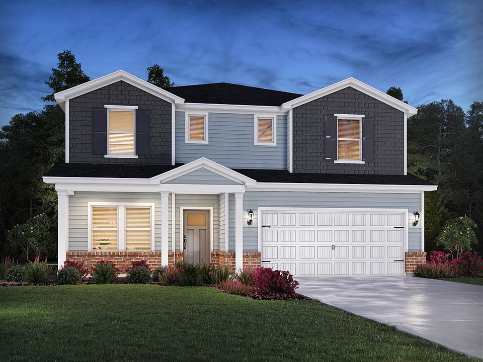 Johnson front exterior at a Meritage Homes community in Angier, NC.