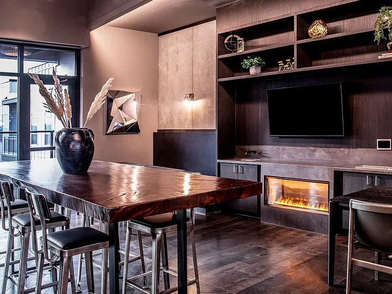 Elevated amenity spaces perfect for hosting guests.