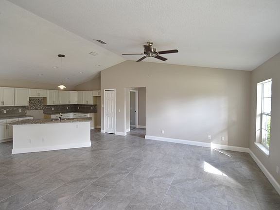 Living room and open kitchen