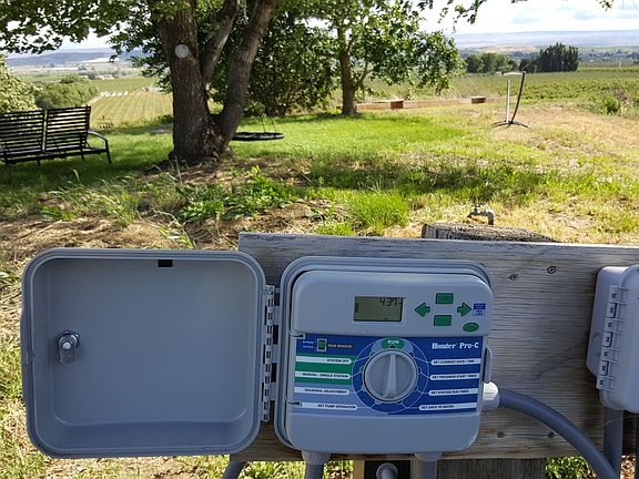 Timer for yard irrigation