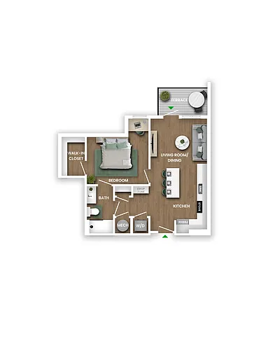 Floor plan A3AW WDU 70%