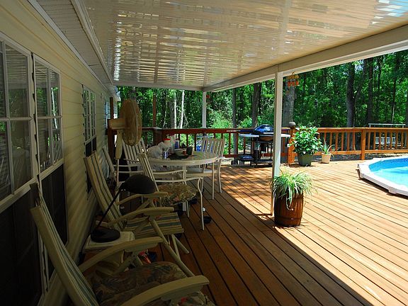 coverd deck from carport