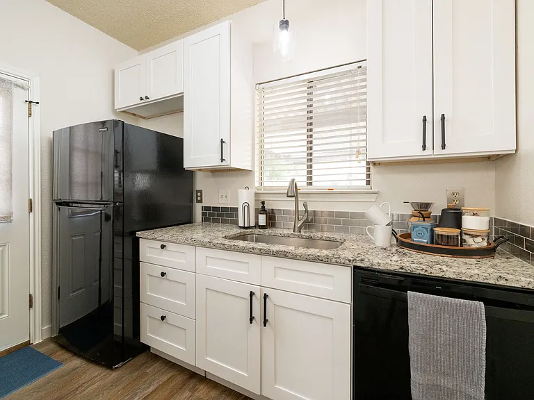 Kitchen- pour over coffee and kettle available during your stay