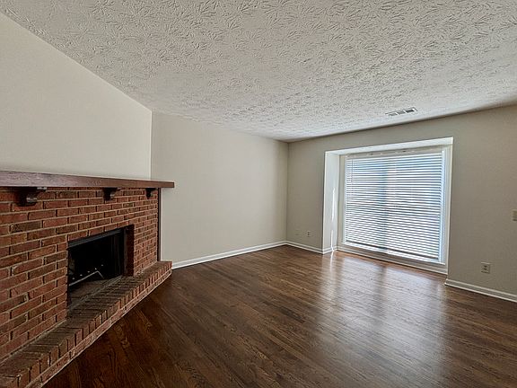 Large living area with gas fireplace