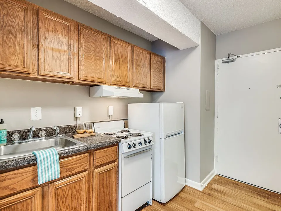 Studio kitchen (staged)