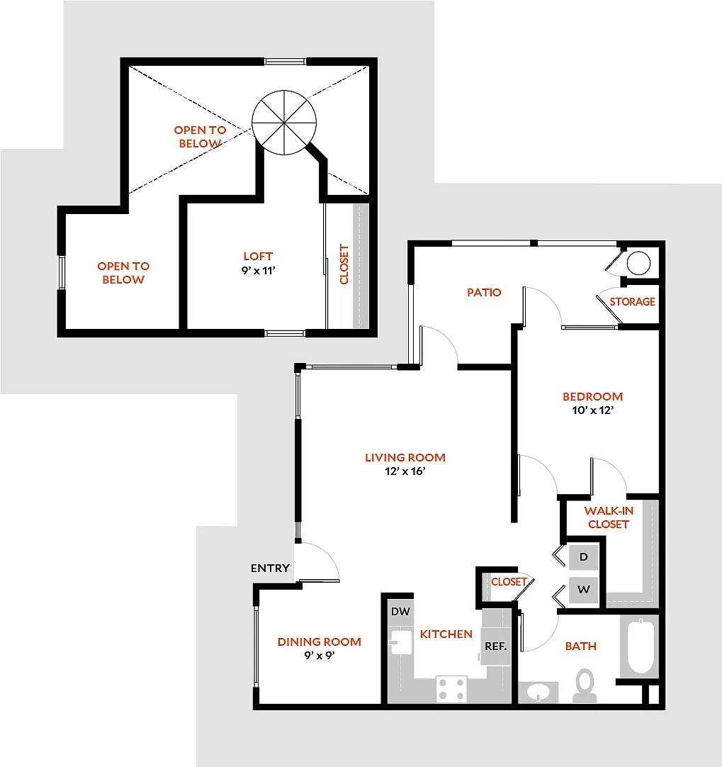 Floor plan Plan 1C