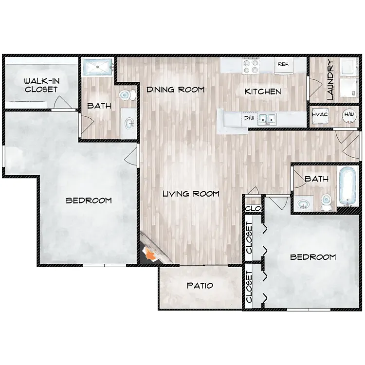 Floor plan Pinewood