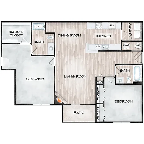 Floor plan Pinewood